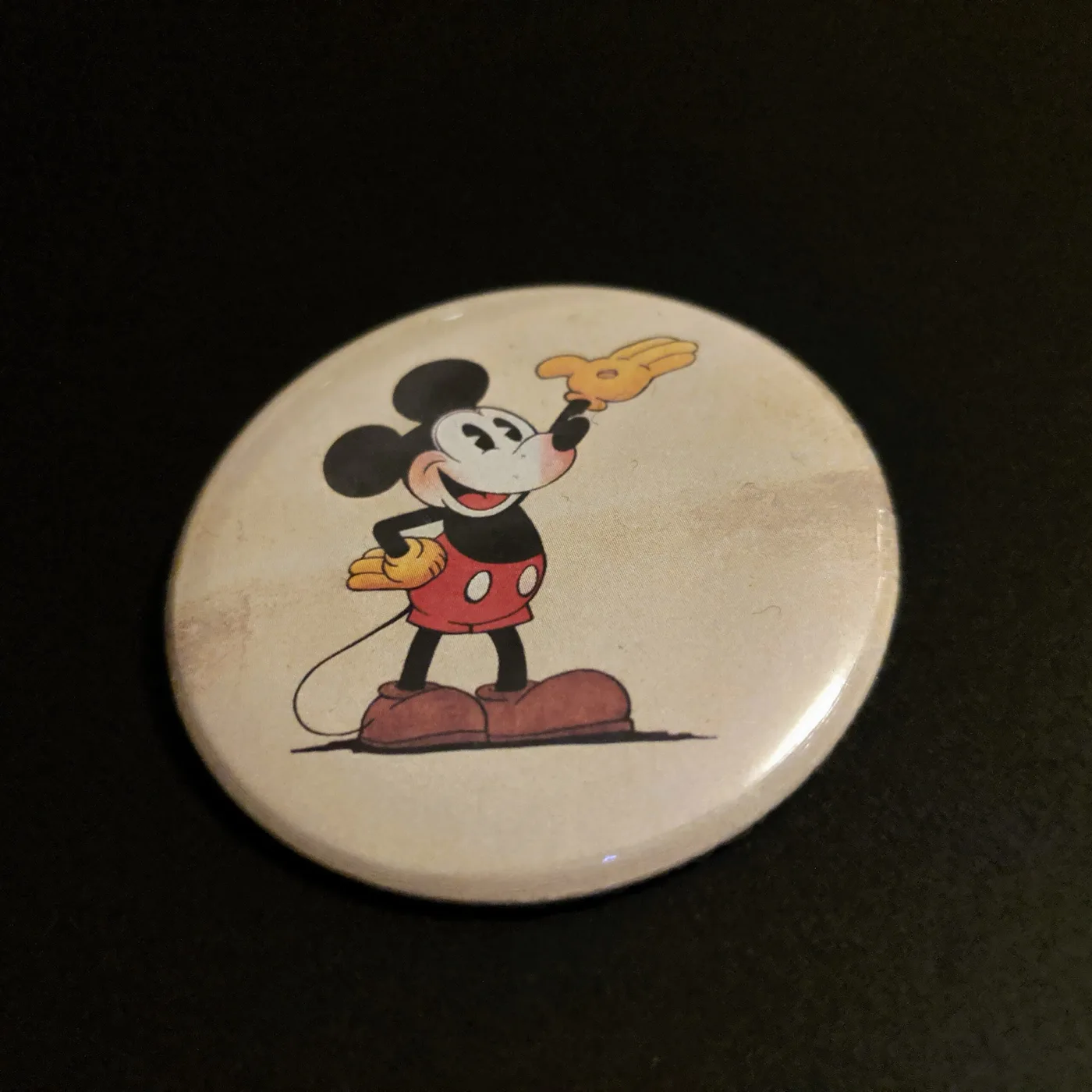 Vintage Cartoon Mouse Pin Badge